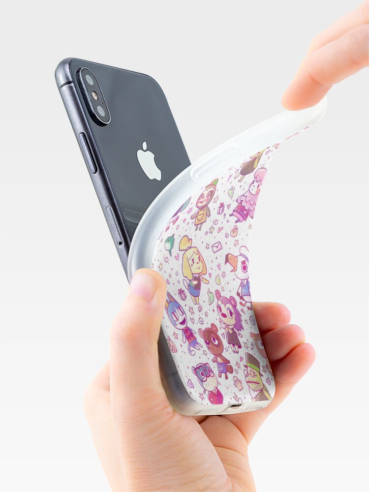 Alternate view of Animal Crossing Pattern iPhone Case & Cover