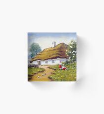 Rural landscape Acrylic Block