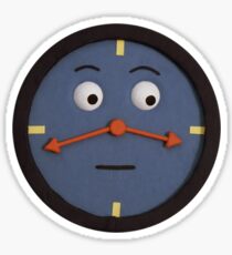don't hug me i'm scared clock Sticker