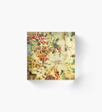 Lovely retro Christmas decor Acrylic Block