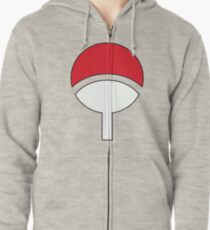 UCHIHA CLAN LOGO Zipped Hoodie
