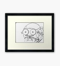 O - O Framed Print