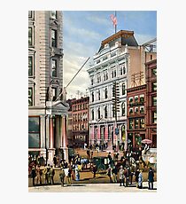 Rare large view of the New York Stock Exchange 1882 Photographic Print