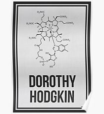DOROTHY HODGKIN - Frauen in der Wissenschaft Poster