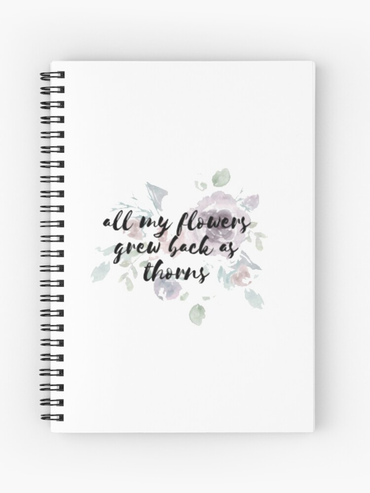 Taylor Swift Call It What You Want Flowers Spiral Notebook