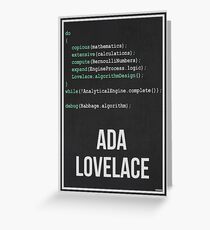 ADA LOVELACE - Women in Science Greeting Card