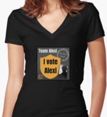 Team Alexi Wars Women's Fitted V-Neck T-Shirt