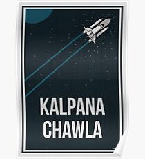 KALPANA CHAWLA - Frauen in der Wissenschaft Poster