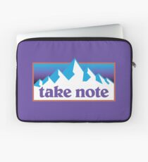 Take Note mountains 90s Laptop Sleeve