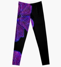 Purple Flower Leggings