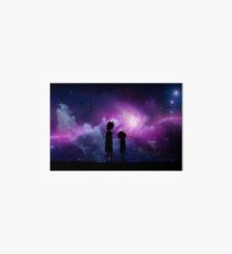 Minimalist Rick and Morty Space Design Art Board