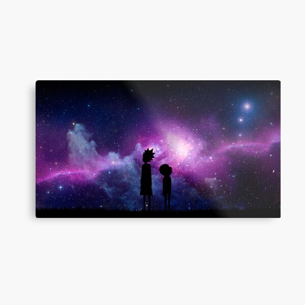 Rick And Morty Metal Print Redbubble