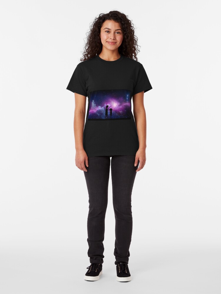 Alternate view of Minimalist Rick and Morty Space Design Classic T-Shirt