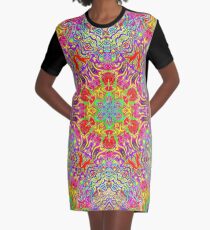 Ultraviolet Graphic T-Shirt Dress