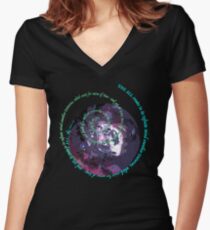 Third Eye 01 Women's Fitted V-Neck T-Shirt