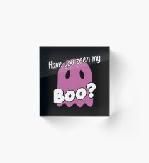 Haloween Gespenst my Boo Acrylblock