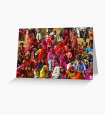 Colors of Rajasthan Greeting Card