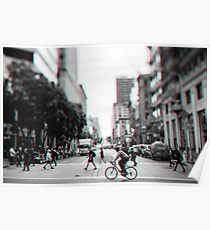 Stereoscopic San Francisco People Poster