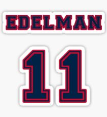 Julian Edelman #11 Varsity Font Sticker