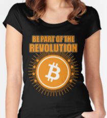 BITCOIN - Be Part Of The Revolution Women's Fitted Scoop T-Shirt