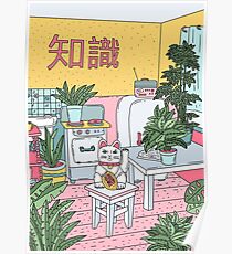 Maneki-Pflanzen Poster