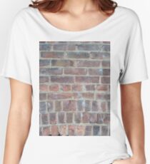 #cement #brick #dirty #old #rough #concrete #solid #pattern #wallpaper #clay #colorimage #wallbuildingfeature #cubeshape #stonematerial #textured #constructionindustry #brickwall #square Women's Relaxed Fit T-Shirt
