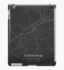 Farnham, United Kingdom Dark Map iPad Case/Skin