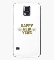 Fröhliches Neues Jahr Hülle & Klebefolie für Samsung Galaxy