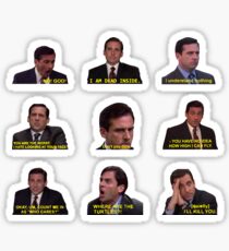 Pegatina Michael Scott cita de la oficina
