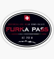 Pegatina Furka Pass Suiza 02 camiseta y amp; Pegatina