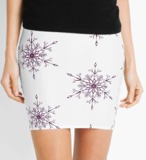Purple Snowflake Mini Skirt