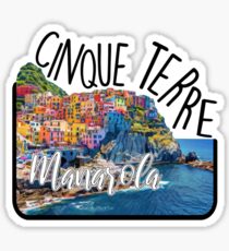 Cinque Terre Manarola Italy Italia Sticker