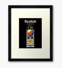 Retro VHS tape vaporwave aesthetic alternate version Framed Print