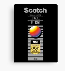 Retro VHS tape vaporwave aesthetic alternate version Canvas Print