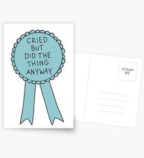 Did The Thing Anyway Postcards