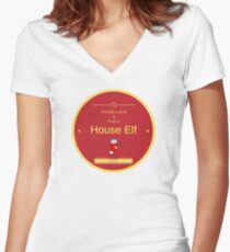 Donate a sock Women's Fitted V-Neck T-Shirt