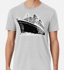 Camiseta premium Crucero, Ocean Liner, nave, Trans Atlantic