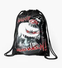 Happy halloween! King Boo pattern Drawstring Bag