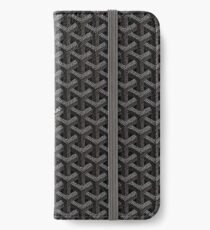 Black goyard iPhone Wallet/Case/Skin
