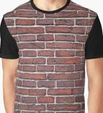 Ziegelwand Grafik T-Shirt