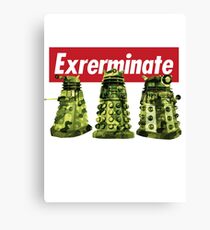 Exterminate Doctor Who Canvas Print