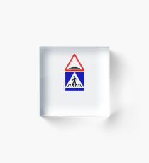 Beware Of Alien Abductions Acrylic Block