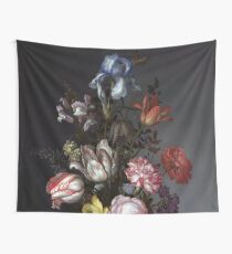 Balthasar van der Ast: Flowers in a Vase with Shells and Insects Wall Tapestry