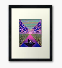 Sonnenuntergang Reise Gerahmtes Wandbild