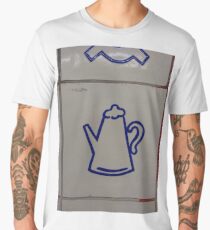 #blue #znamensk #symbol #sign #paper #logo #text #graffito #decoration #horizontal # #colorimage #copyspace #nopeople #roadsign Men's Premium T-Shirt