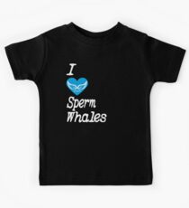 I Heart Sperm Whales | Love Sperm Whales Kids T-Shirt