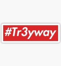supreme Tr3yway sticker Sticker