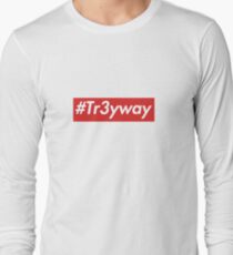 supreme Tr3yway sticker Long Sleeve T-Shirt