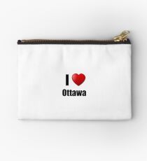 Ottawa I Love City Lover Pride Funny Gift Idea Studio Pouch
