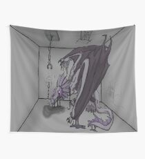 Shackled Shadow Dragon Wall Tapestry